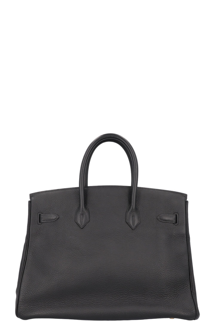 HERMÈS Birkin 35 Clemence Black Gold