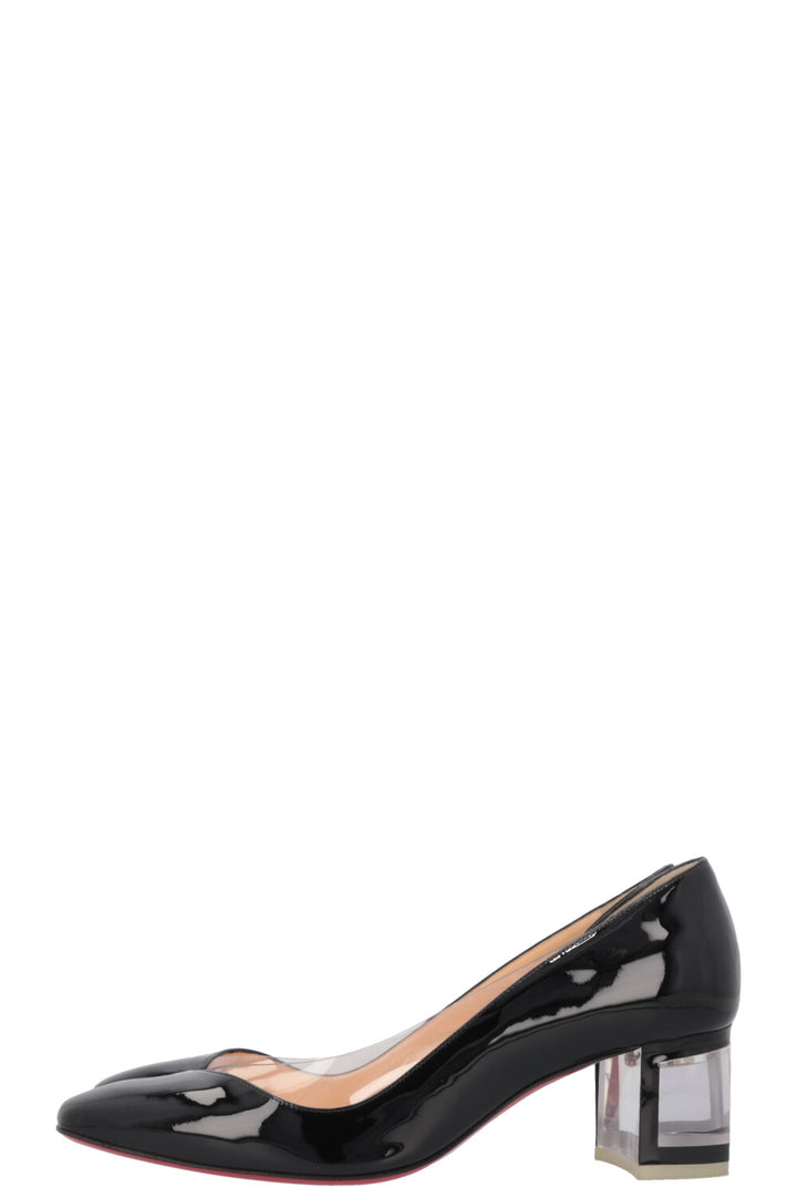 CHRISTIAN LOUBOUTIN Heels Patent Transparent Black