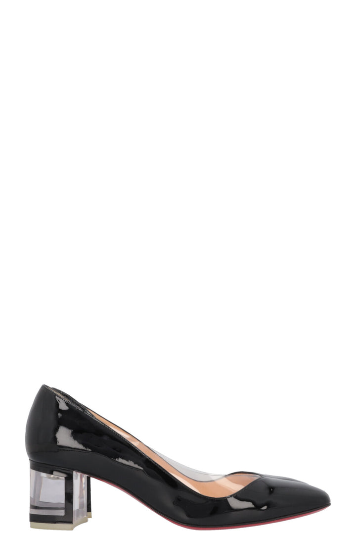 CHRISTIAN LOUBOUTIN Heels Patent Transparent Black