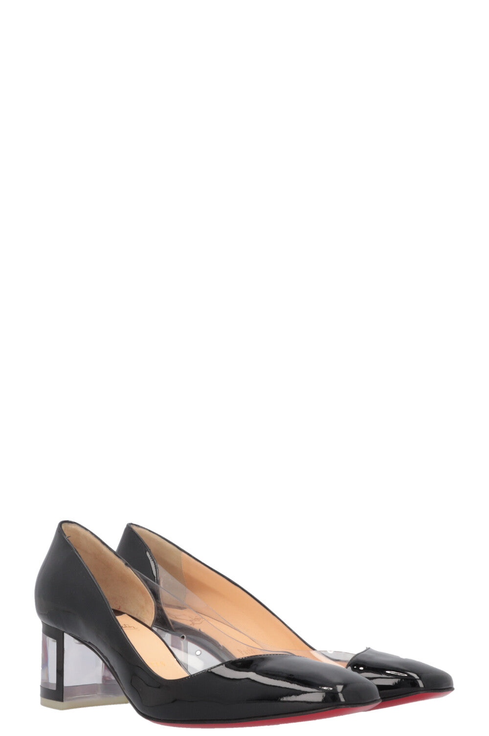 CHRISTIAN LOUBOUTIN Heels Patent Transparent Black
