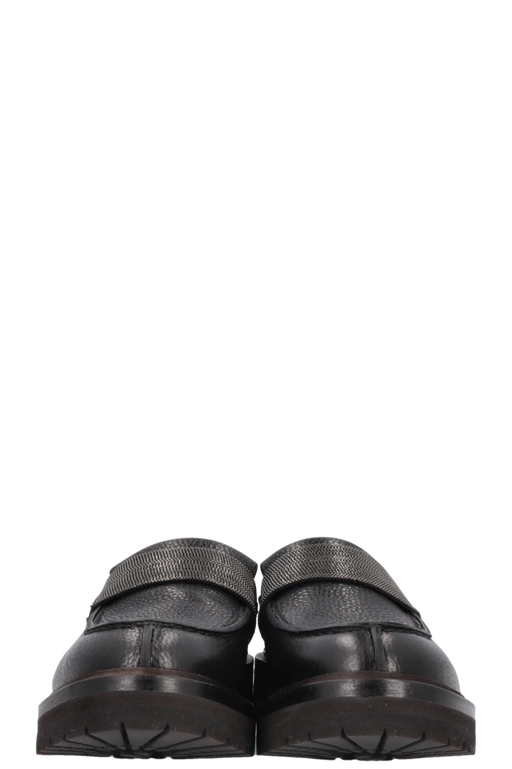 BRUNELLO CUCINELLI Monilli Penny Loafers Black