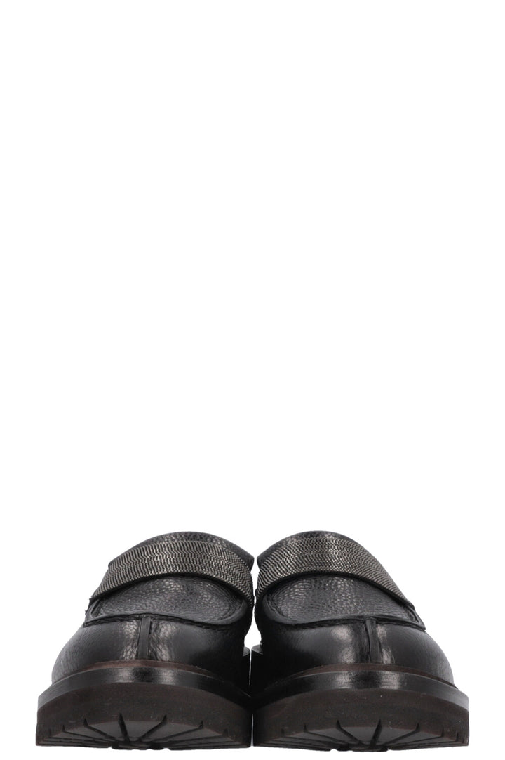 BRUNELLO CUCINELLI Monilli Penny Loafers Black