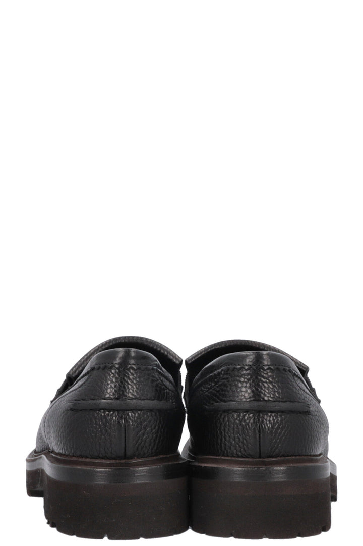 BRUNELLO CUCINELLI Monilli Penny Loafers Black