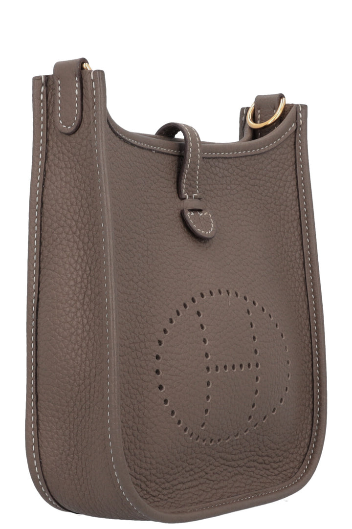 HERMÈS Evelyne TPM 16 Etoupe Gold Blue