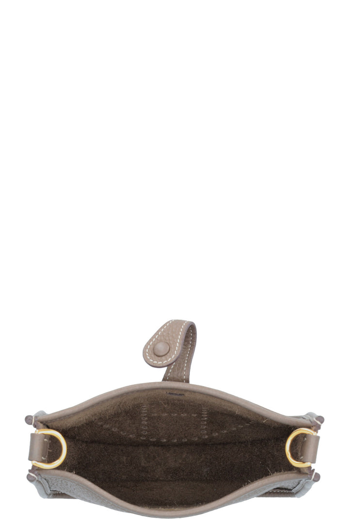 HERMÈS Evelyne TPM 16 Etoupe Gold Blue