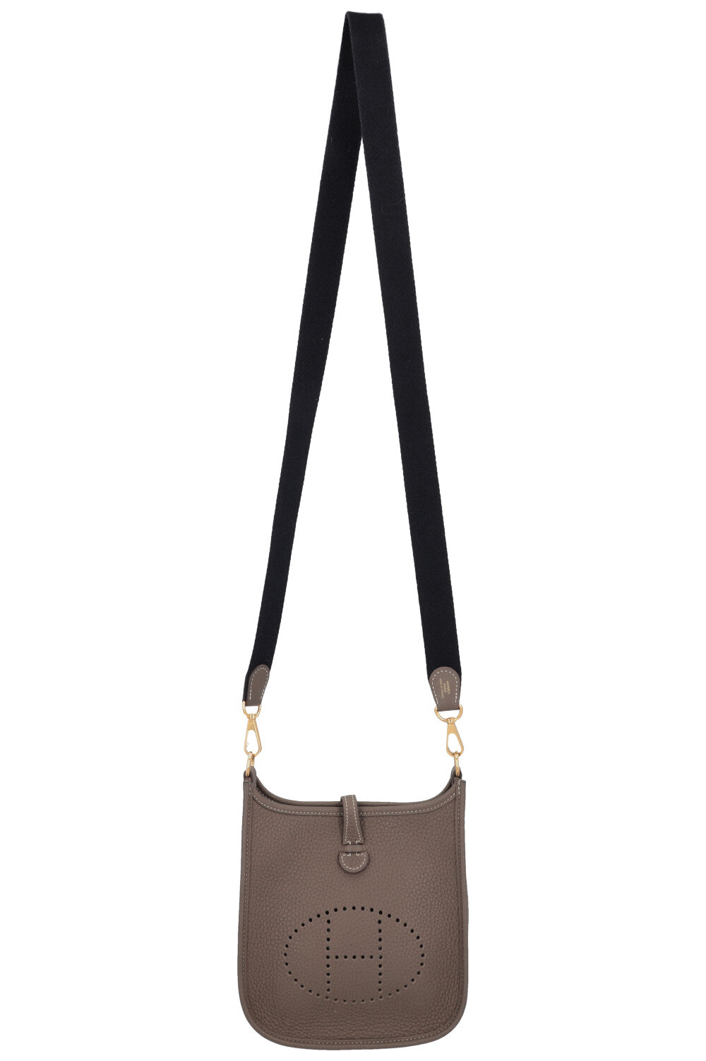 HERMÈS Evelyne TPM 16 Etoupe Gold Blue