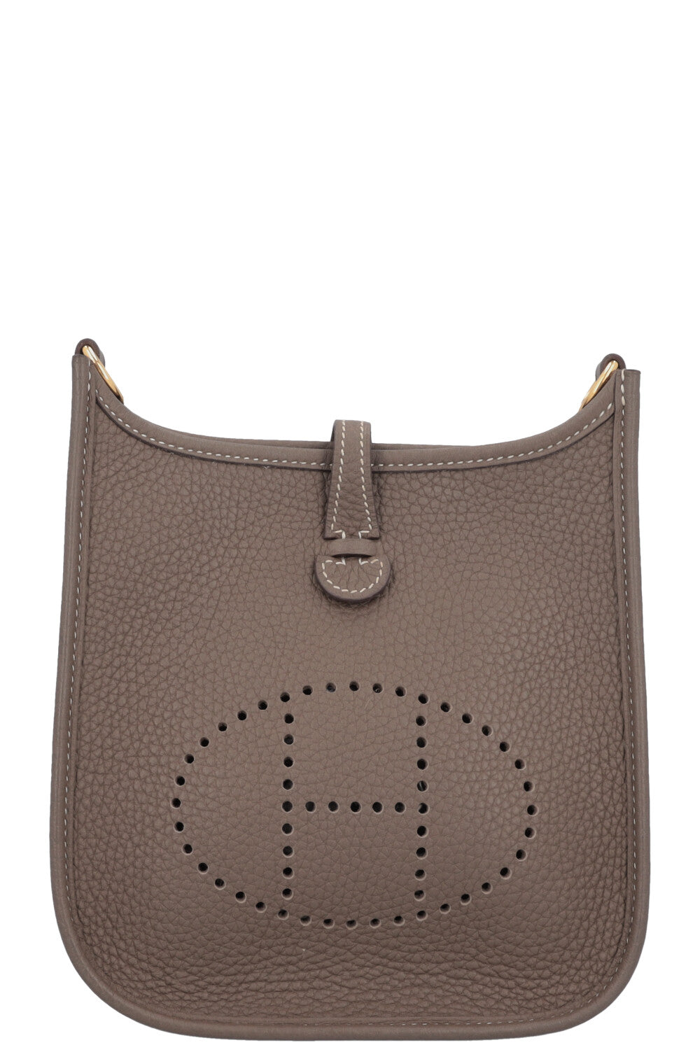 HERMÈS Evelyne TPM 16 Etoupe Gold Blue