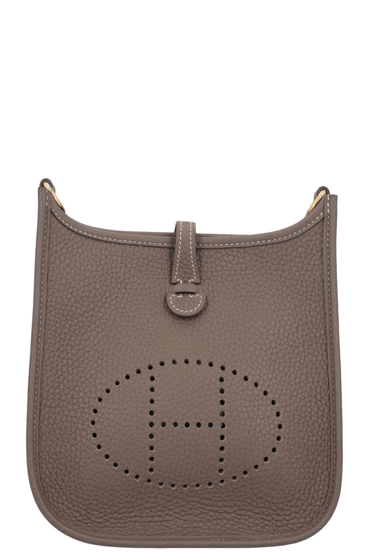HERMÈS Evelyne TPM 16 Etoupe Gold Blue