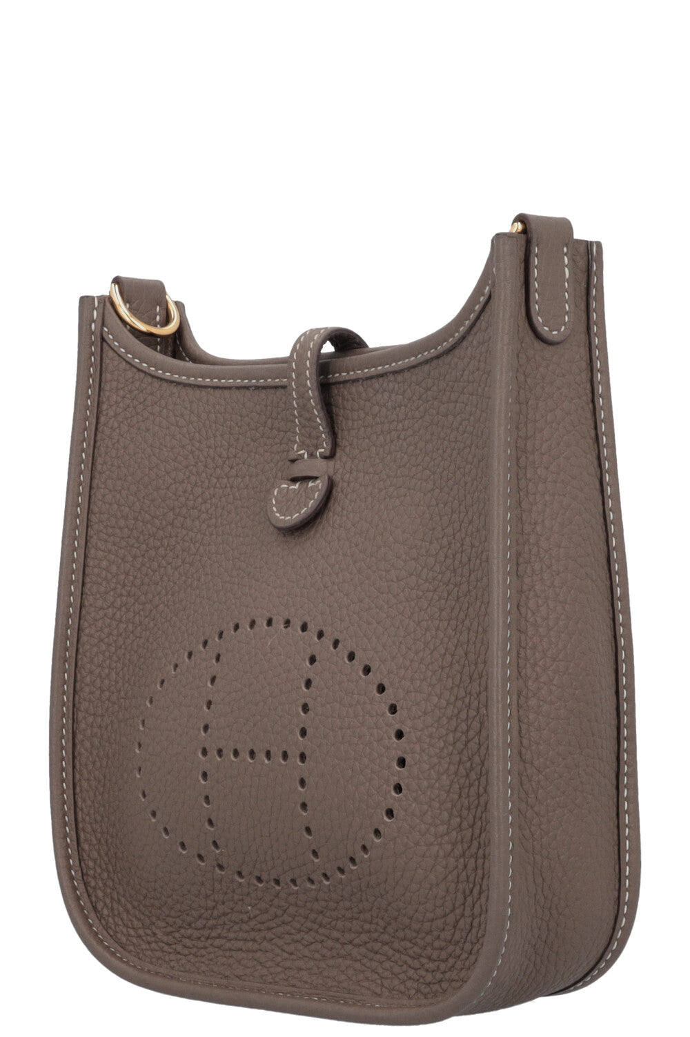 HERMÈS Evelyne TPM 16 Etoupe Gold Blue
