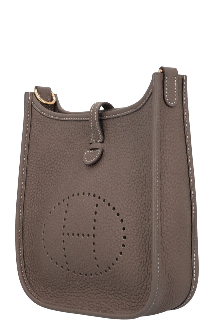 HERMÈS Evelyne TPM 16 Etoupe Gold Blue