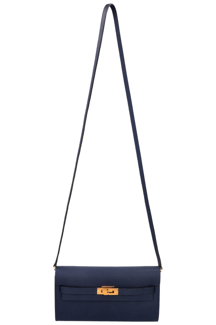 HERMÈS Kelly To Go Epsom Bleu Saphir