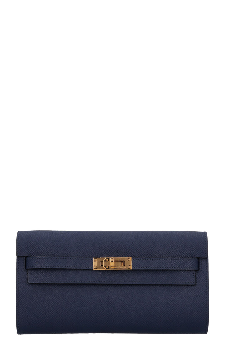 HERMÈS Kelly To Go Epsom Bleu Saphir