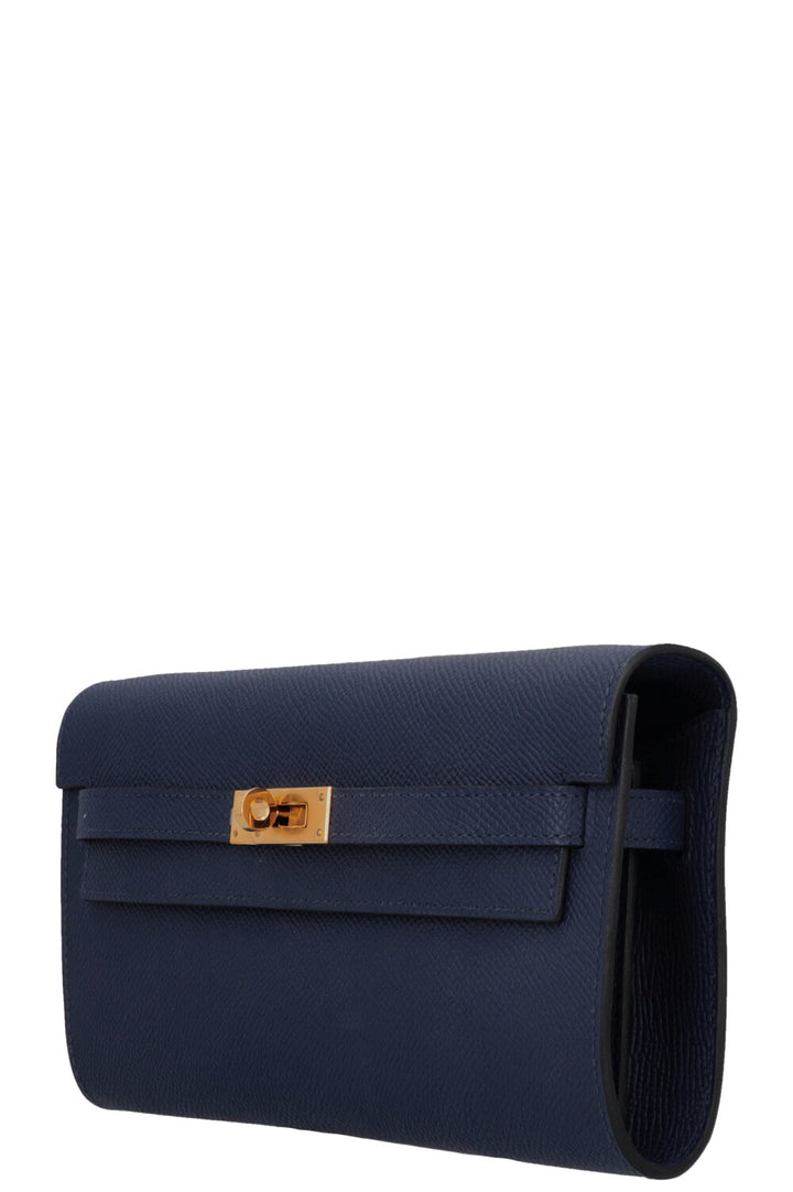 HERMÈS Kelly To Go Epsom Bleu Saphir