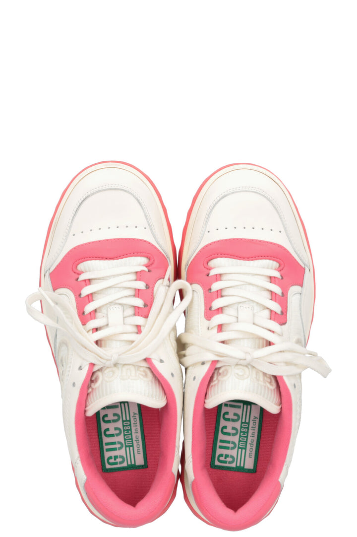GUCCI Mac80 Sneakers White Pink