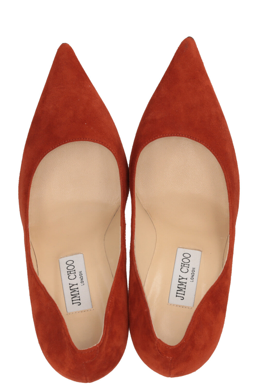 JIMMY CHOO Agnes Heels Suede Orange
