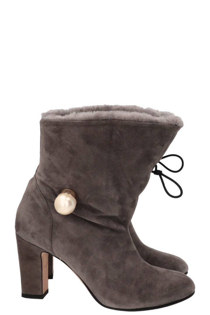 JIMMY CHOO Bethanie 85 Boots Suede Grey