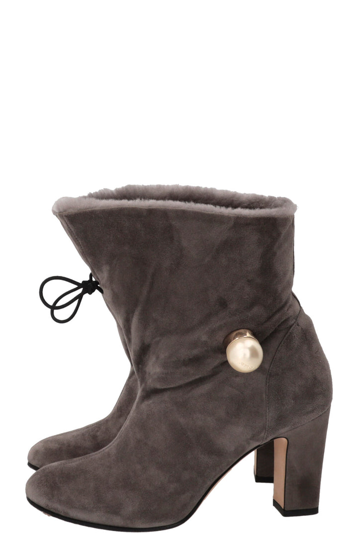 JIMMY CHOO Bethanie 85 Boots Suede Grey