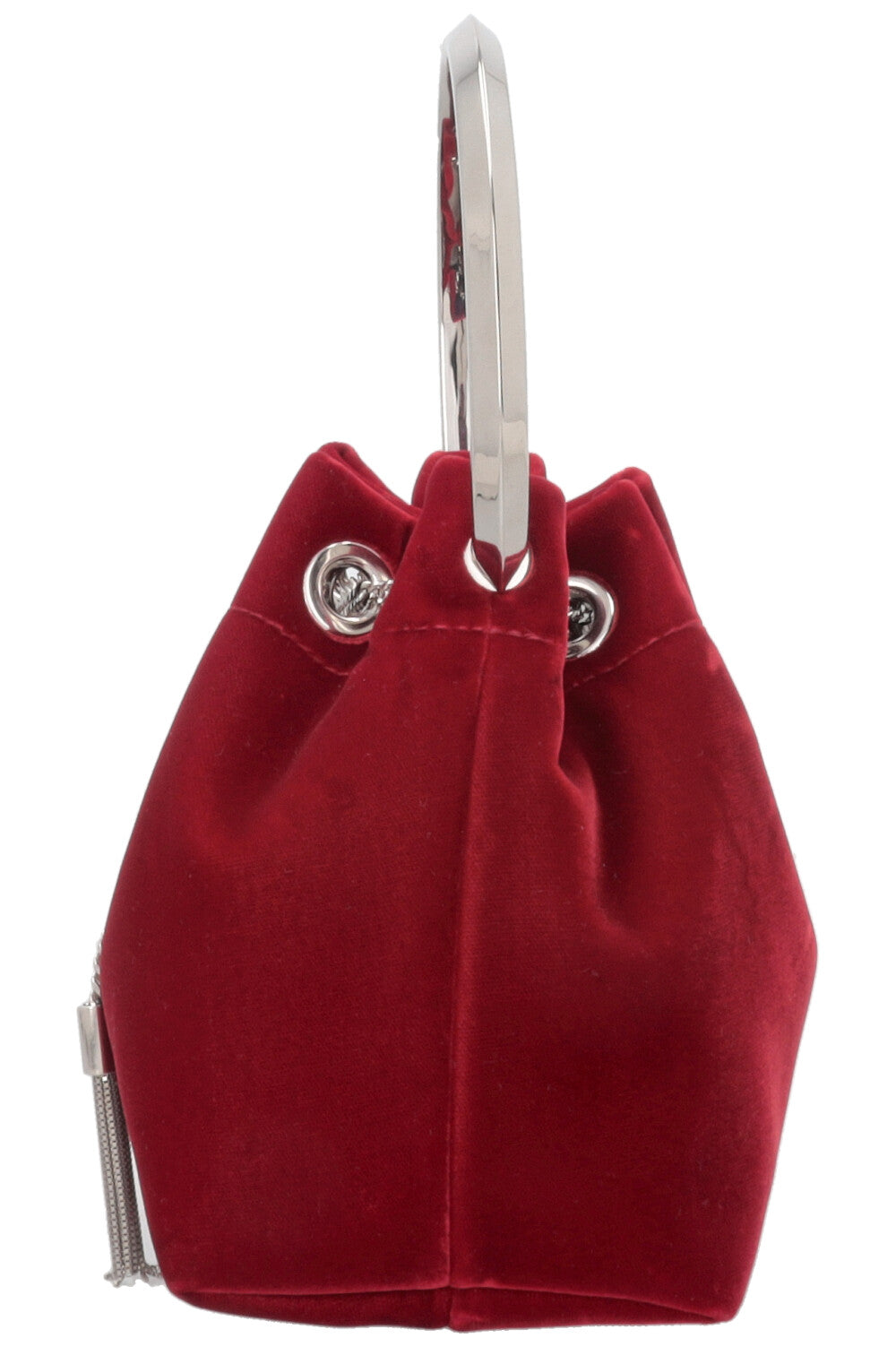 Sac Bon Bon JIMMY CHOO en velours rouge