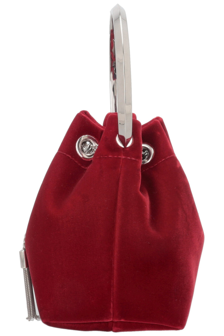 Sac Bon Bon JIMMY CHOO en velours rouge
