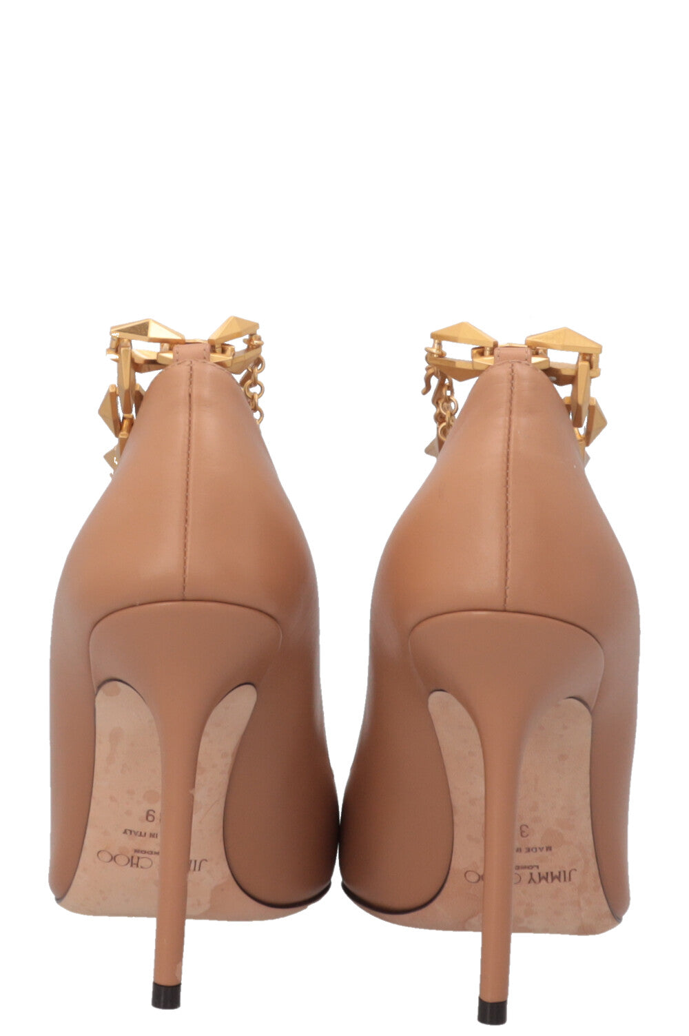 JIMMY CHOO Diamond Talura Pump Leather Beige