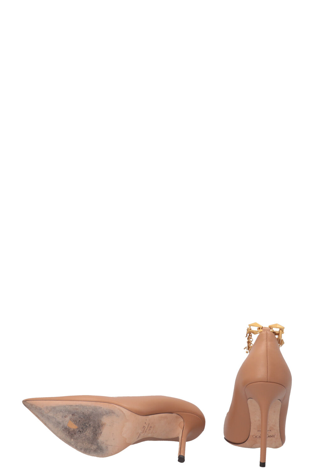 JIMMY CHOO Diamond Talura Pump Leather Beige
