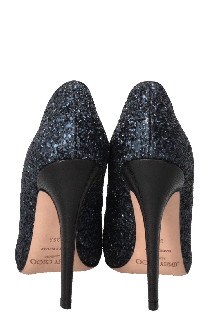 JIMMY CHOO Glitter Pumps Blue