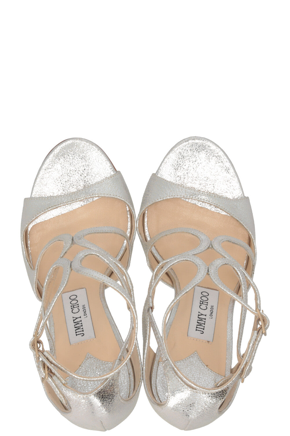 JIMMY CHOO Escarpins Ivette Cuir Champagne