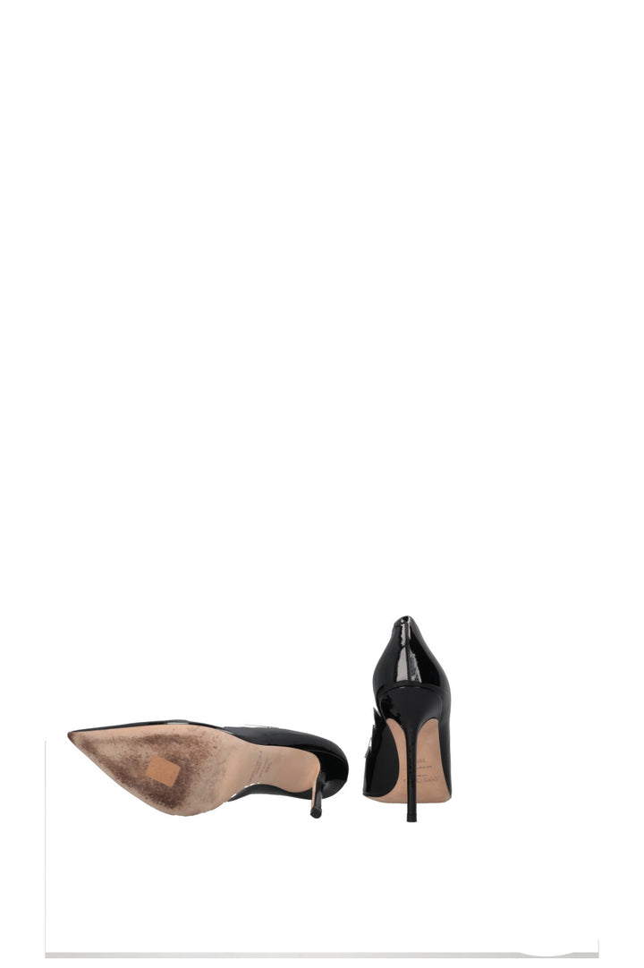 JIMMY CHOO Love 100 Heels Patent Black