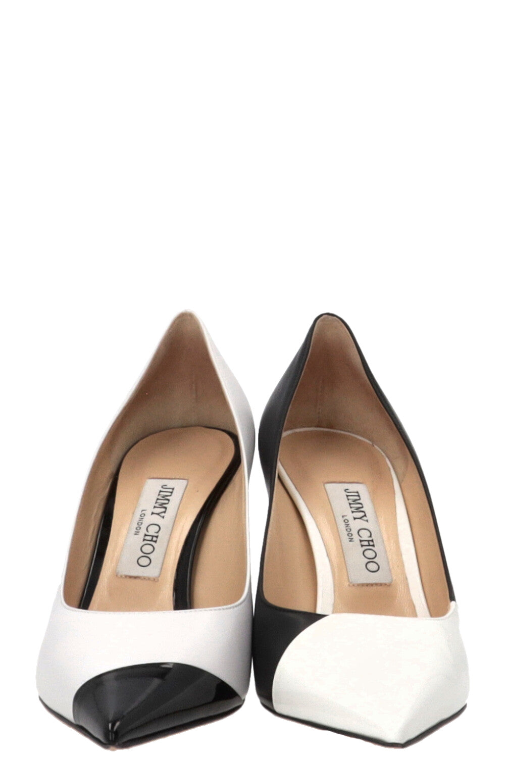 JIMMY CHOO Escarpins Love 100 Noir Blanc