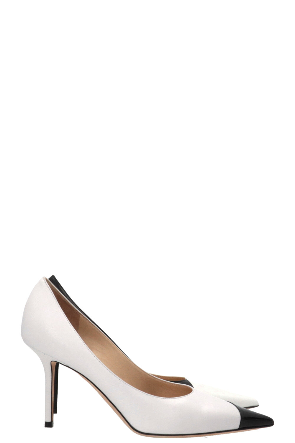 JIMMY CHOO Escarpins Love 100 Noir Blanc