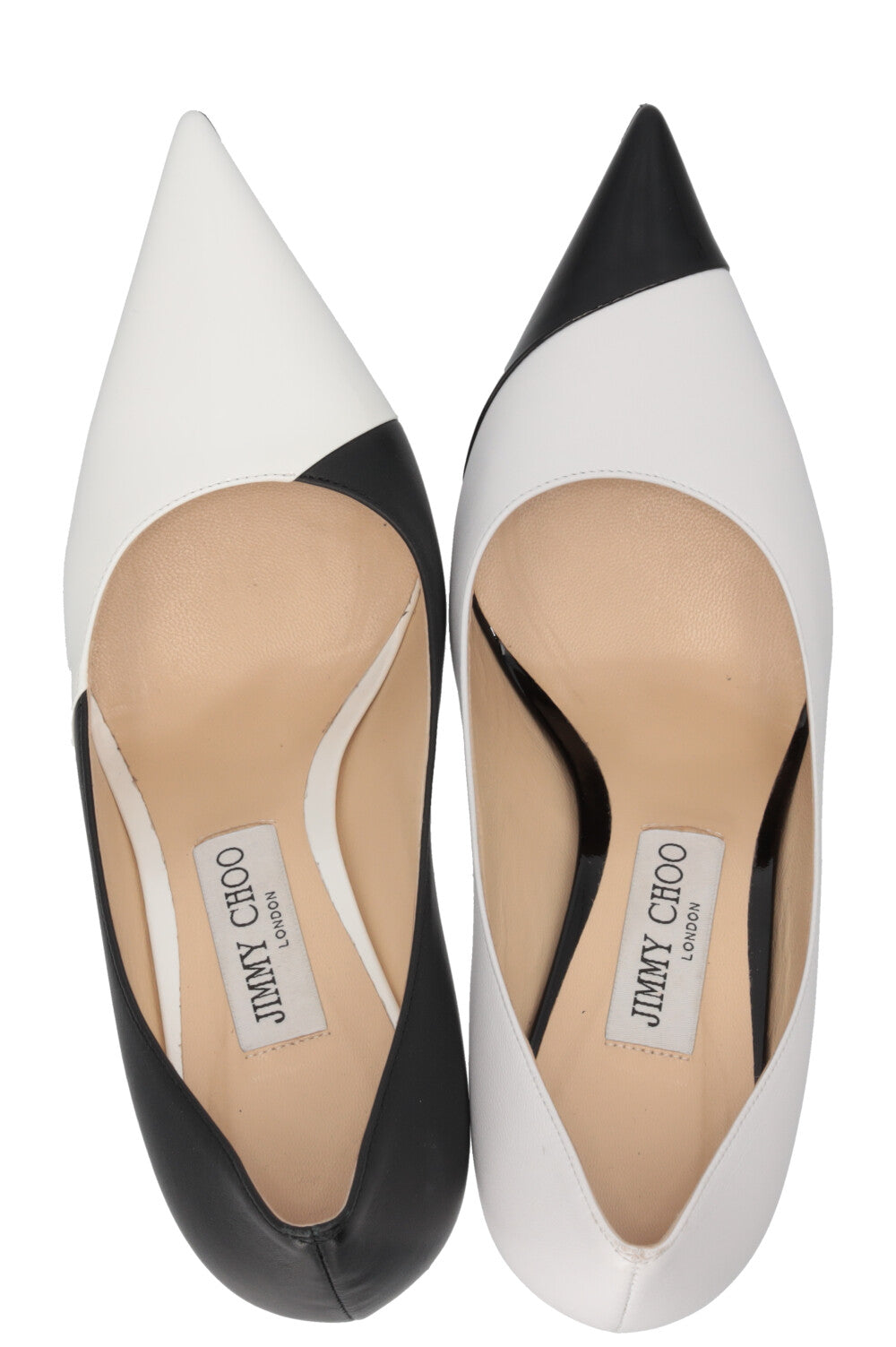 JIMMY CHOO Escarpins Love 100 Noir Blanc