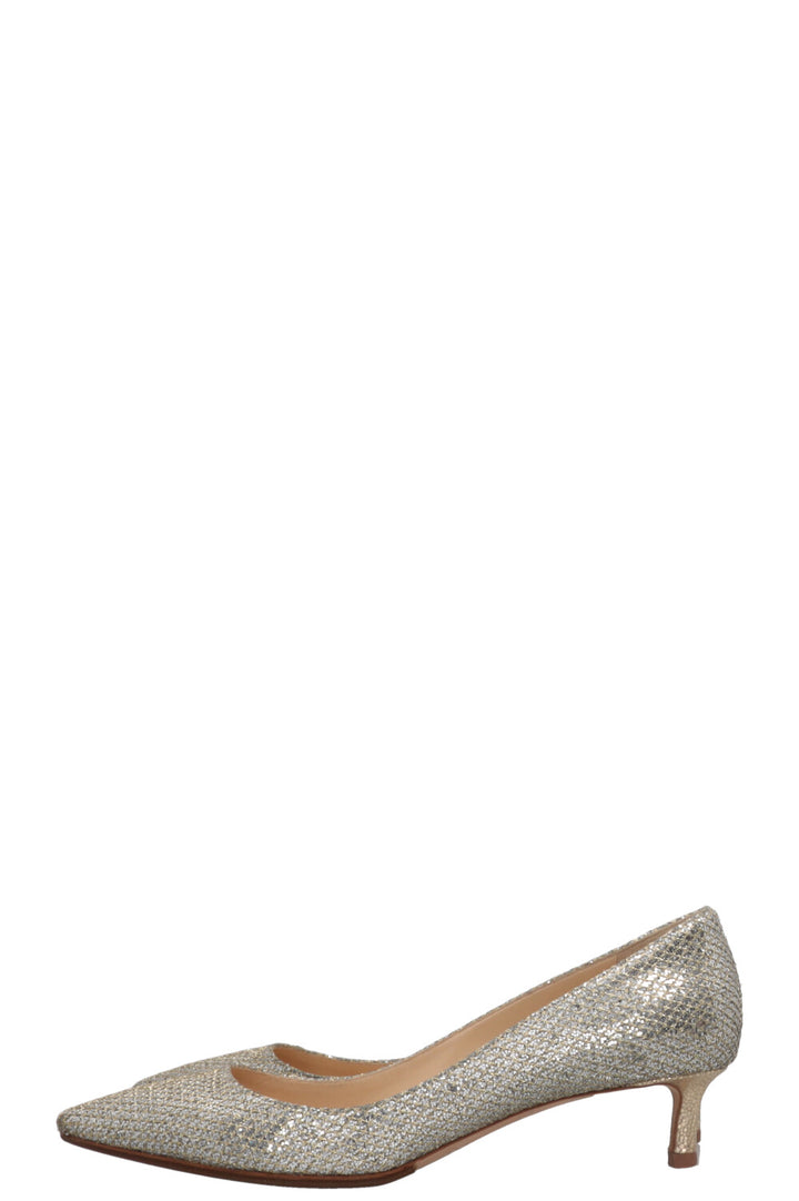 JIMMY CHOO Pumps Glitter Silver