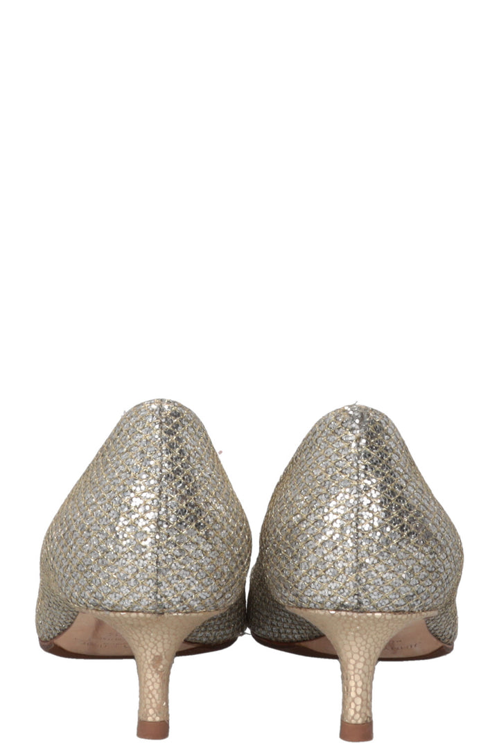JIMMY CHOO Pumps Glitter Silver