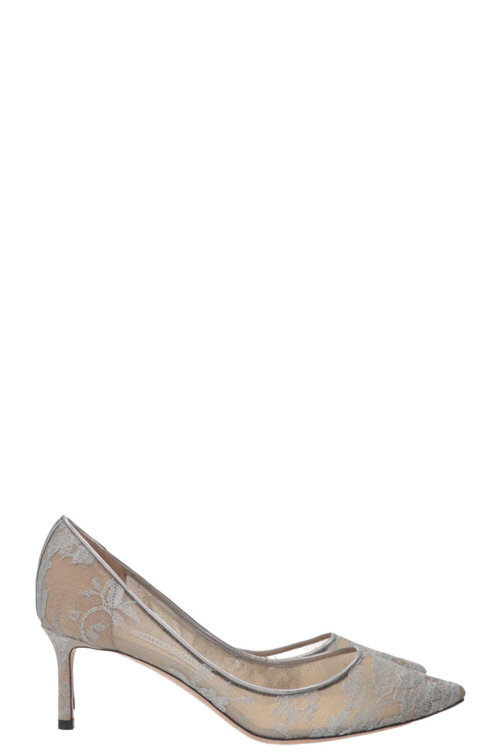 JIMMY CHOO Romy 60 Heels Lace Grey