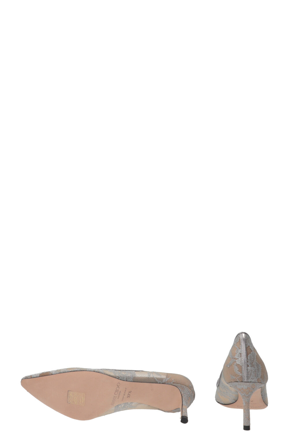 JIMMY CHOO Romy 60 Heels Lace Grey