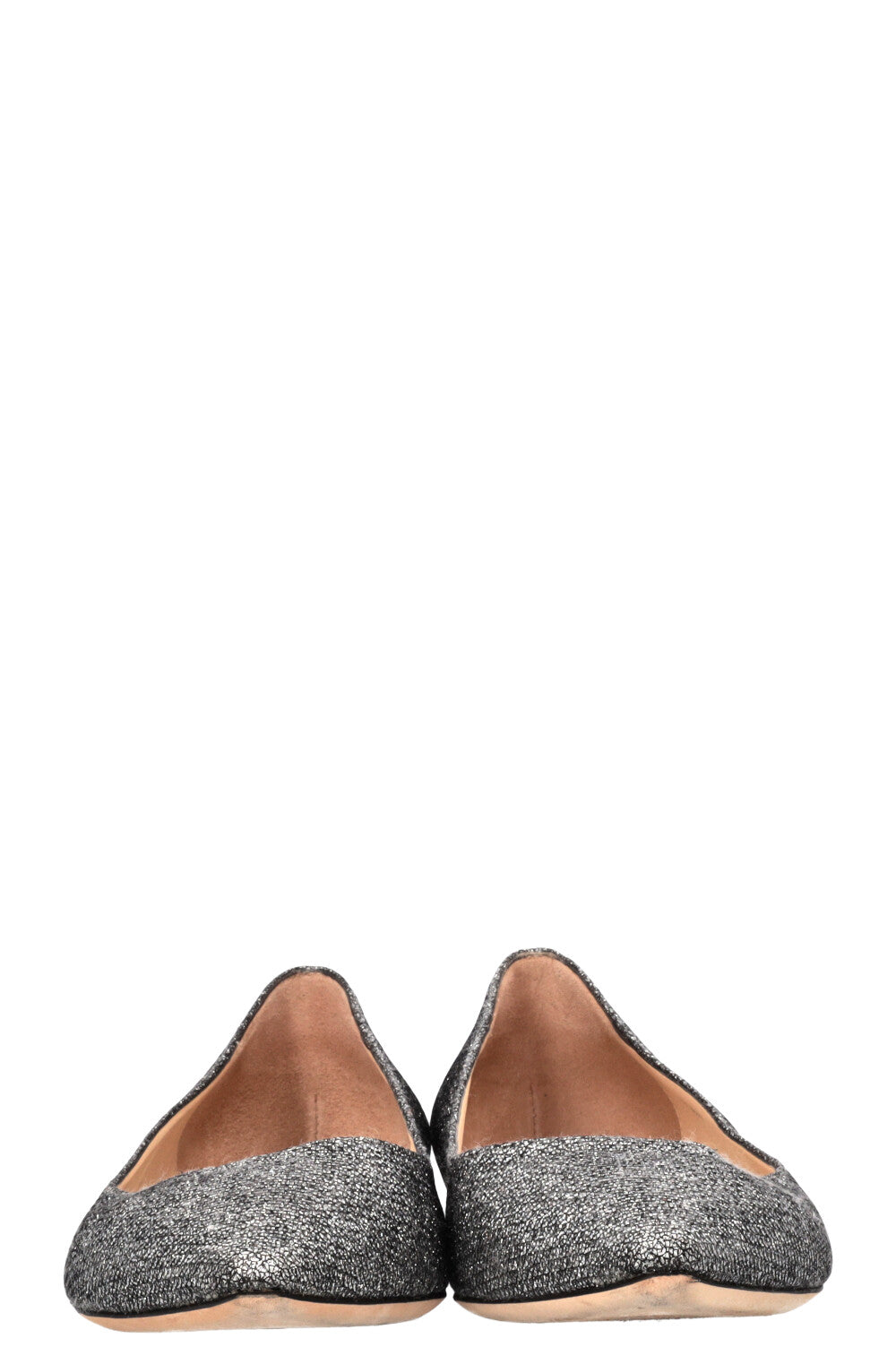 JIMMY CHOO Romy Ballerines Paillettes Argentées