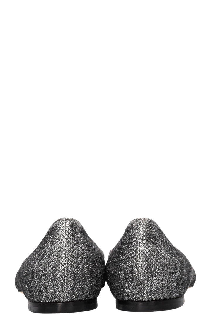 JIMMY CHOO Romy Ballerines Paillettes Argentées