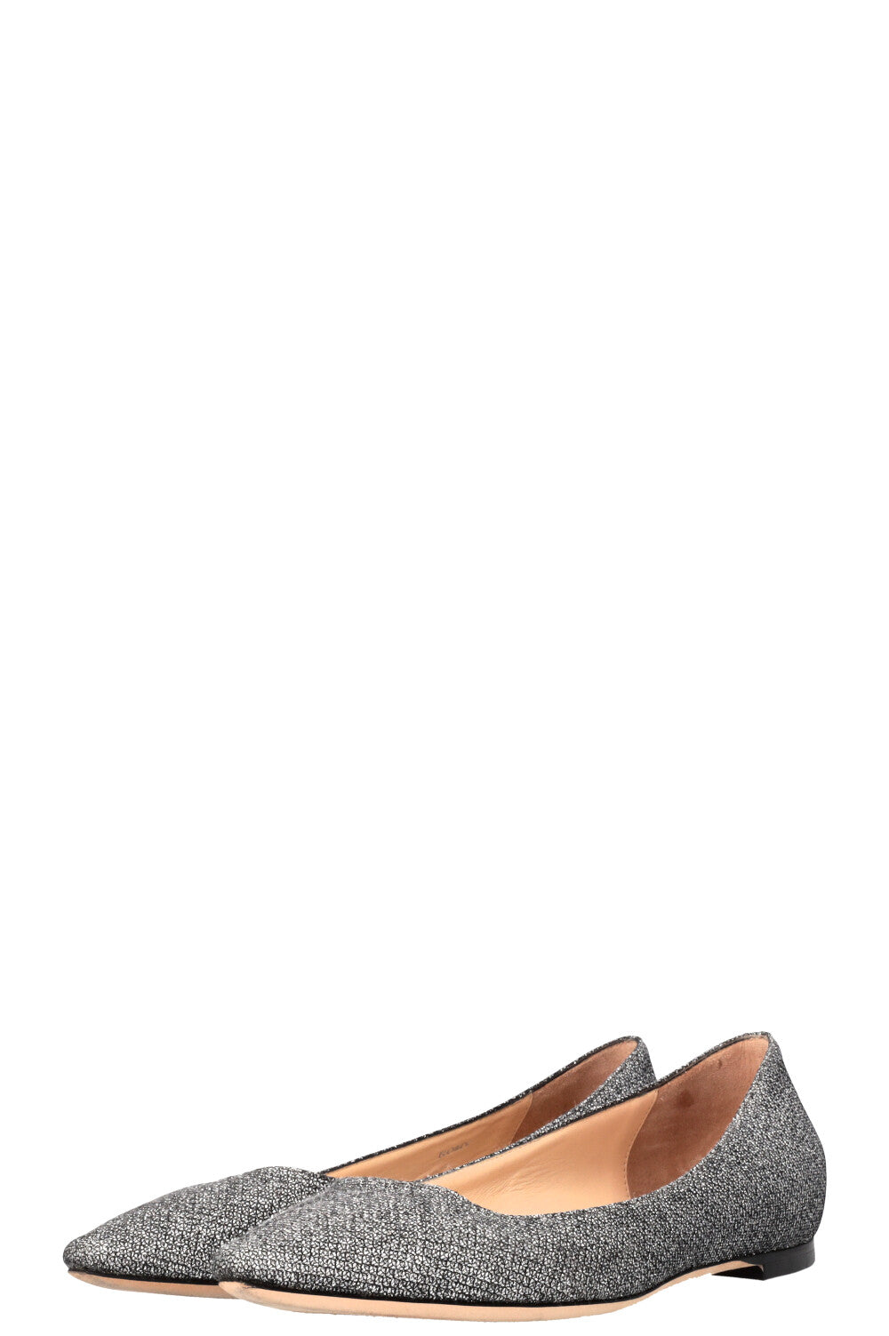 JIMMY CHOO Romy Ballerines Paillettes Argentées