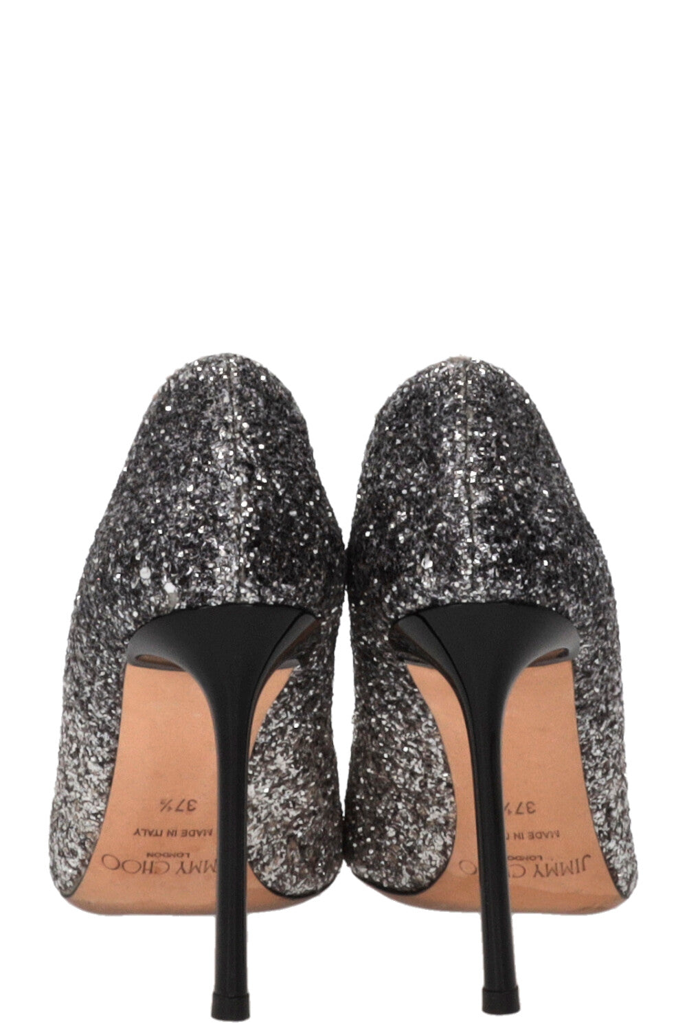 JIMMY CHOO Romy Glitter Pumps Silver