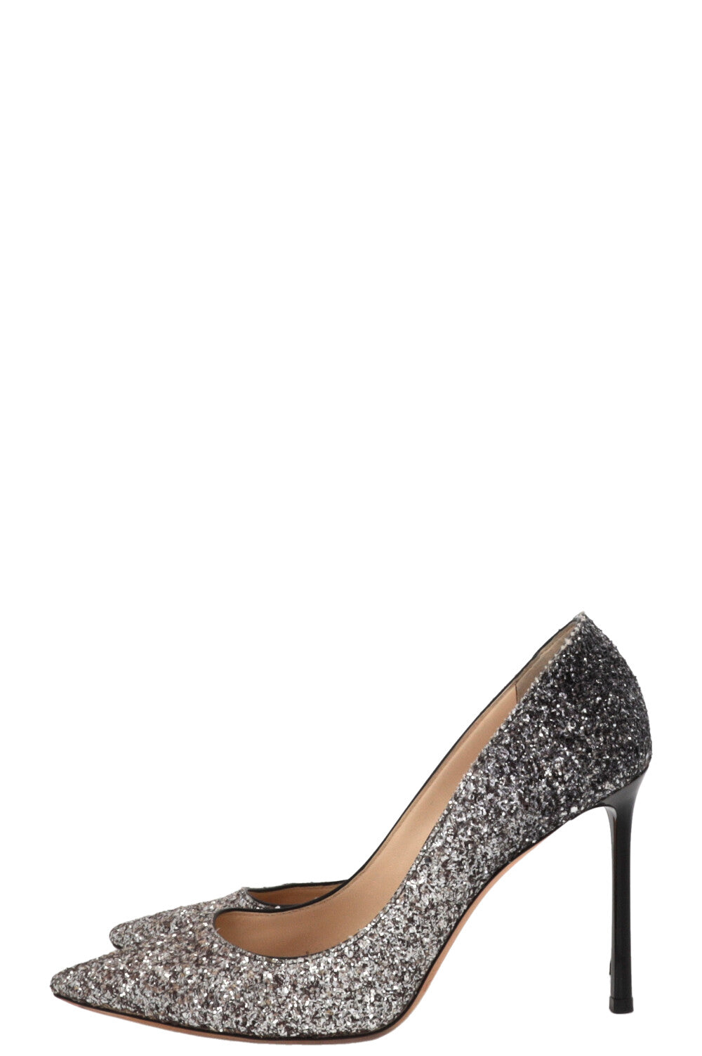 JIMMY CHOO Romy Glitter Pumps Silver