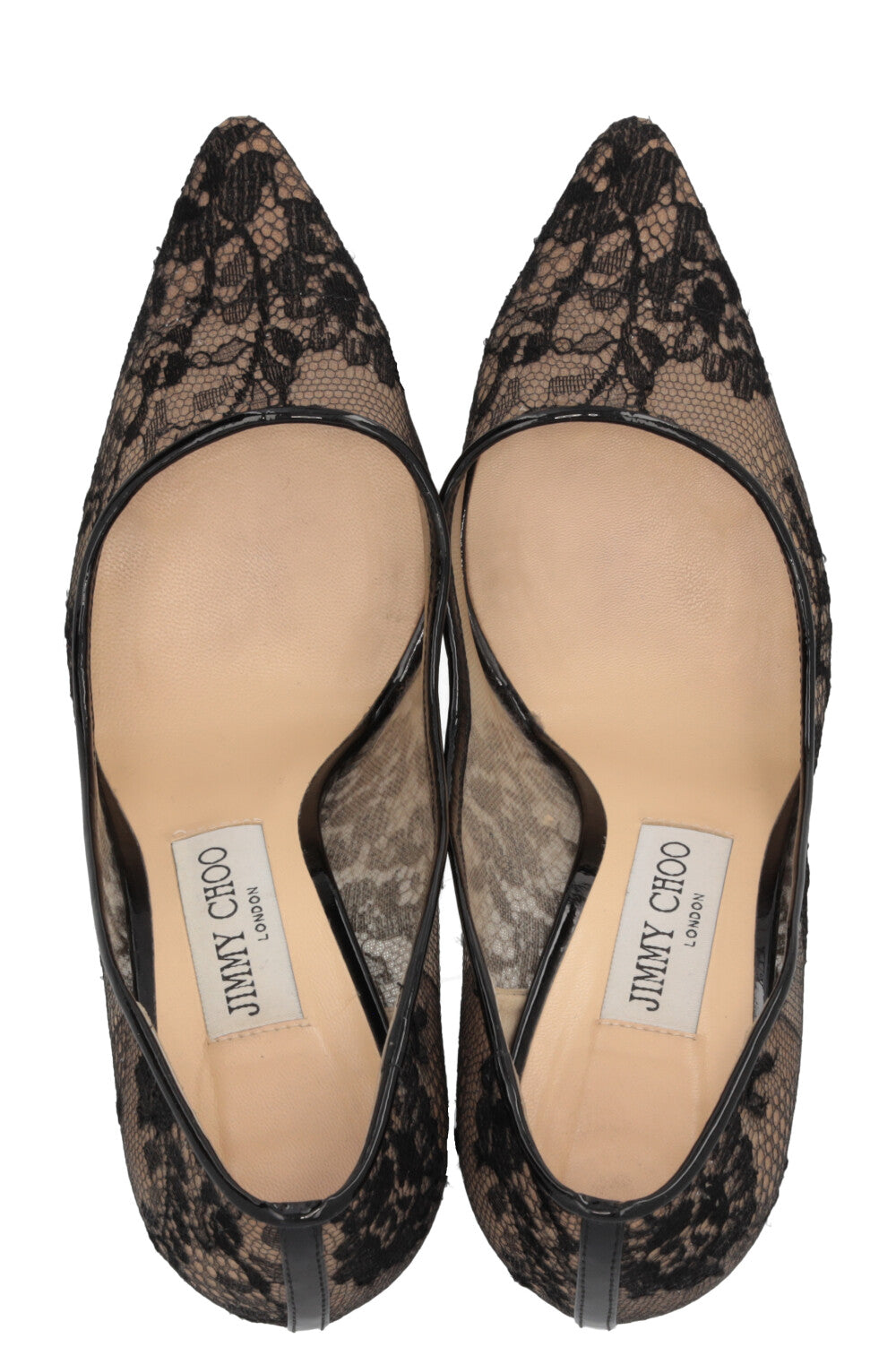 JIMMY CHOO Escarpins Romy 100 dentelle noire