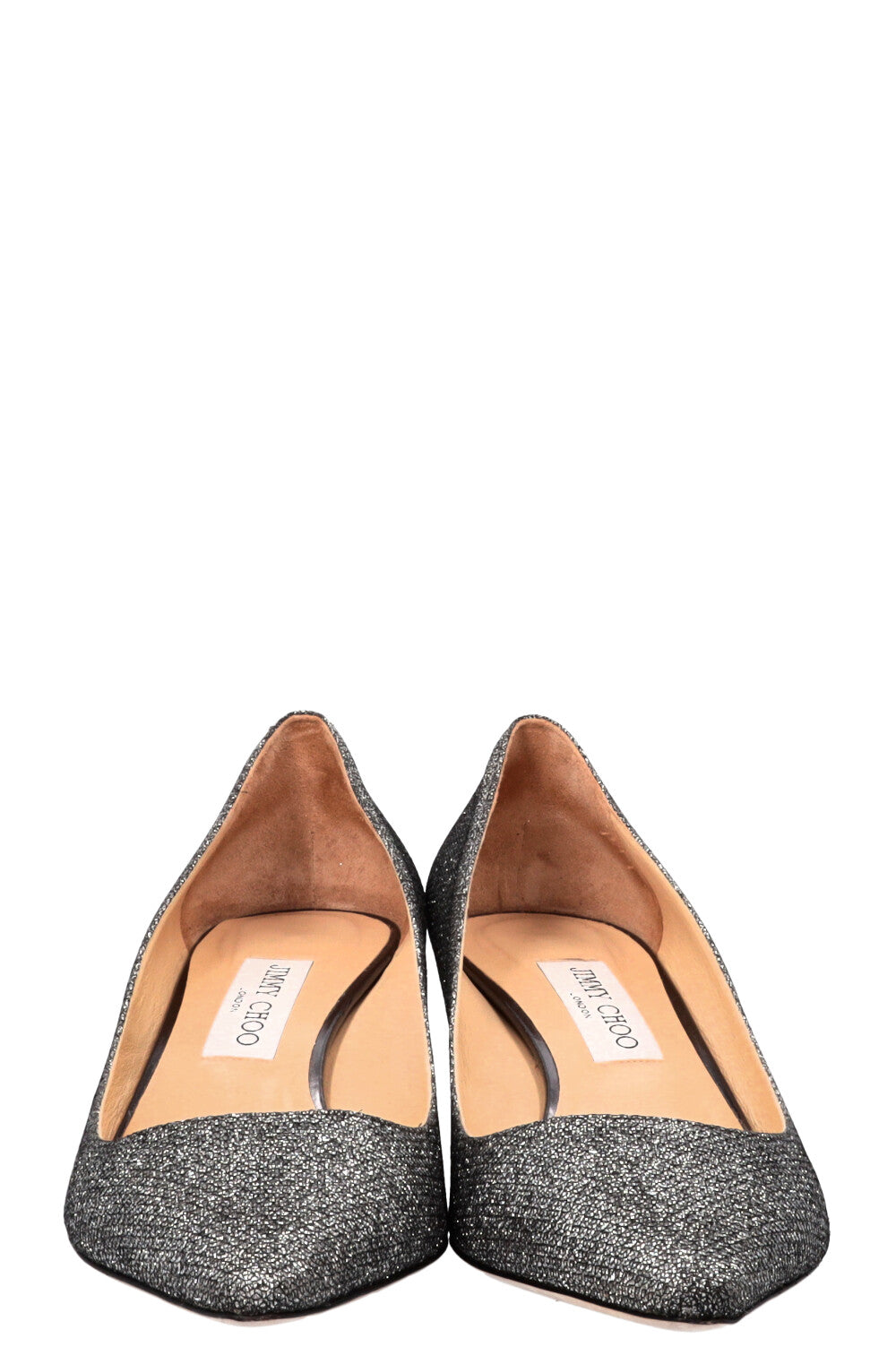 JIMMY CHOO Romy Pumps 40 Glitter Silver