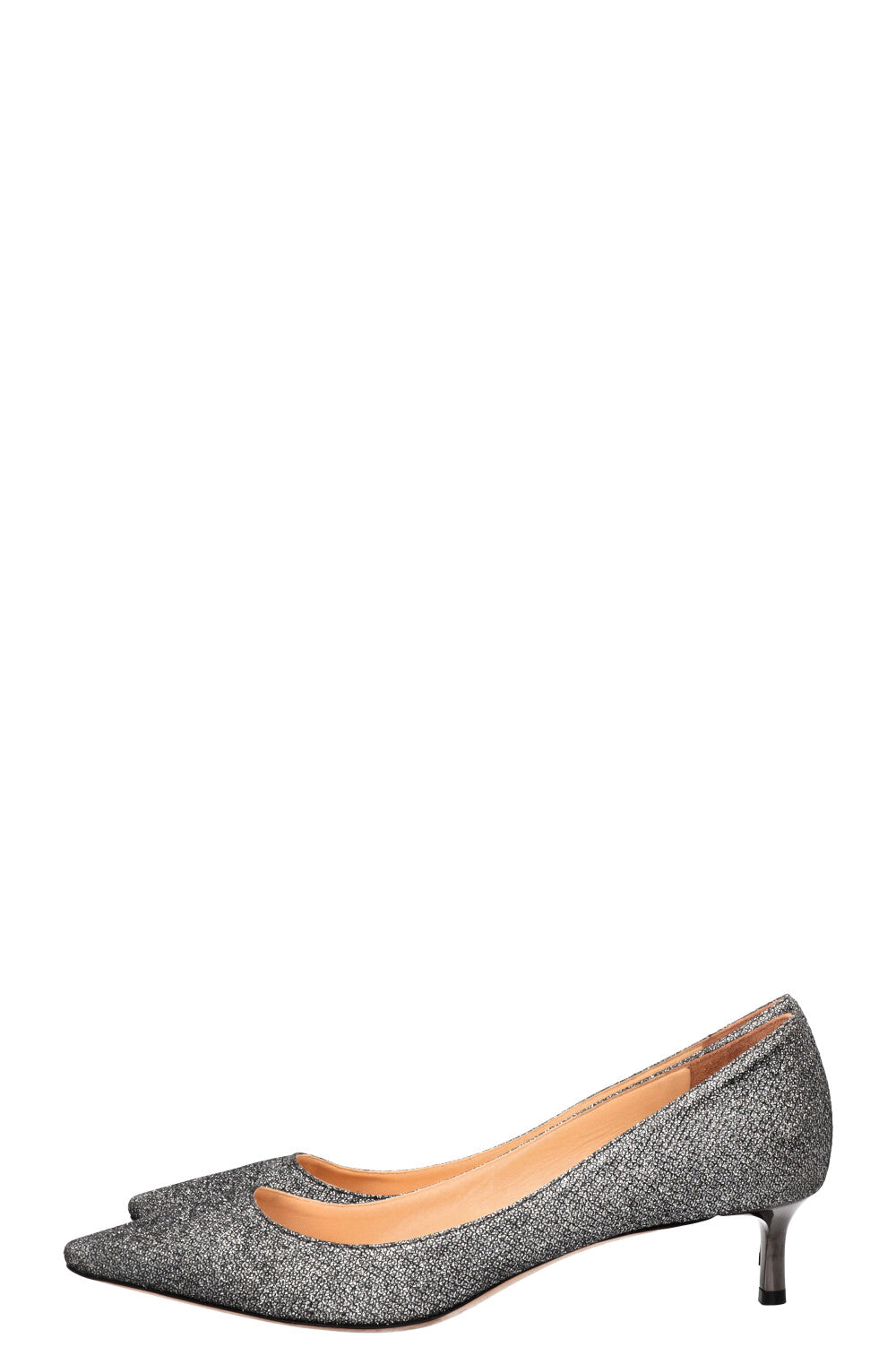 JIMMY CHOO Romy Pumps 40 Glitter Silver