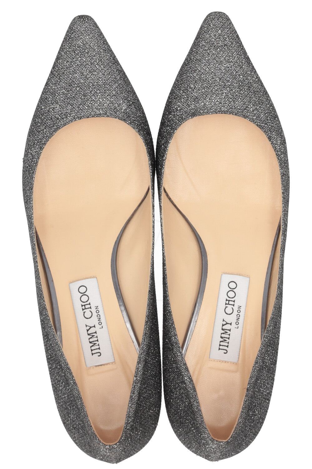 JIMMY CHOO Romy Pumps 40 Glitter Silver