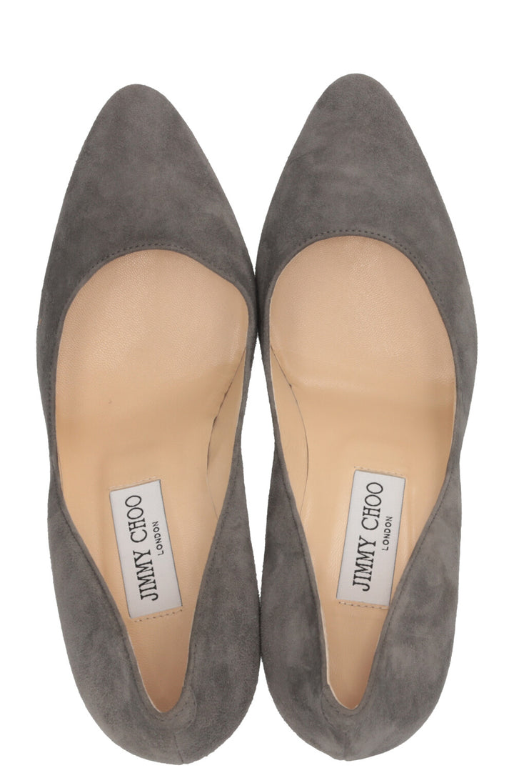 JIMMY CHOO Escarpins Romy Daim Gris