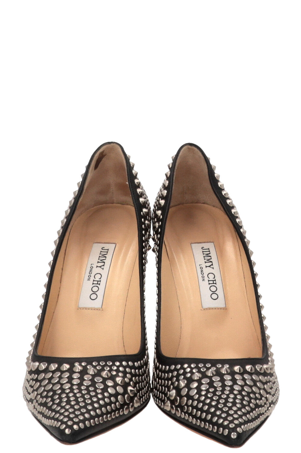 JIMMY CHOO Escarpins cloutés Cuir Noir