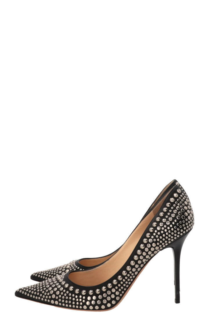 JIMMY CHOO Escarpins cloutés Cuir Noir
