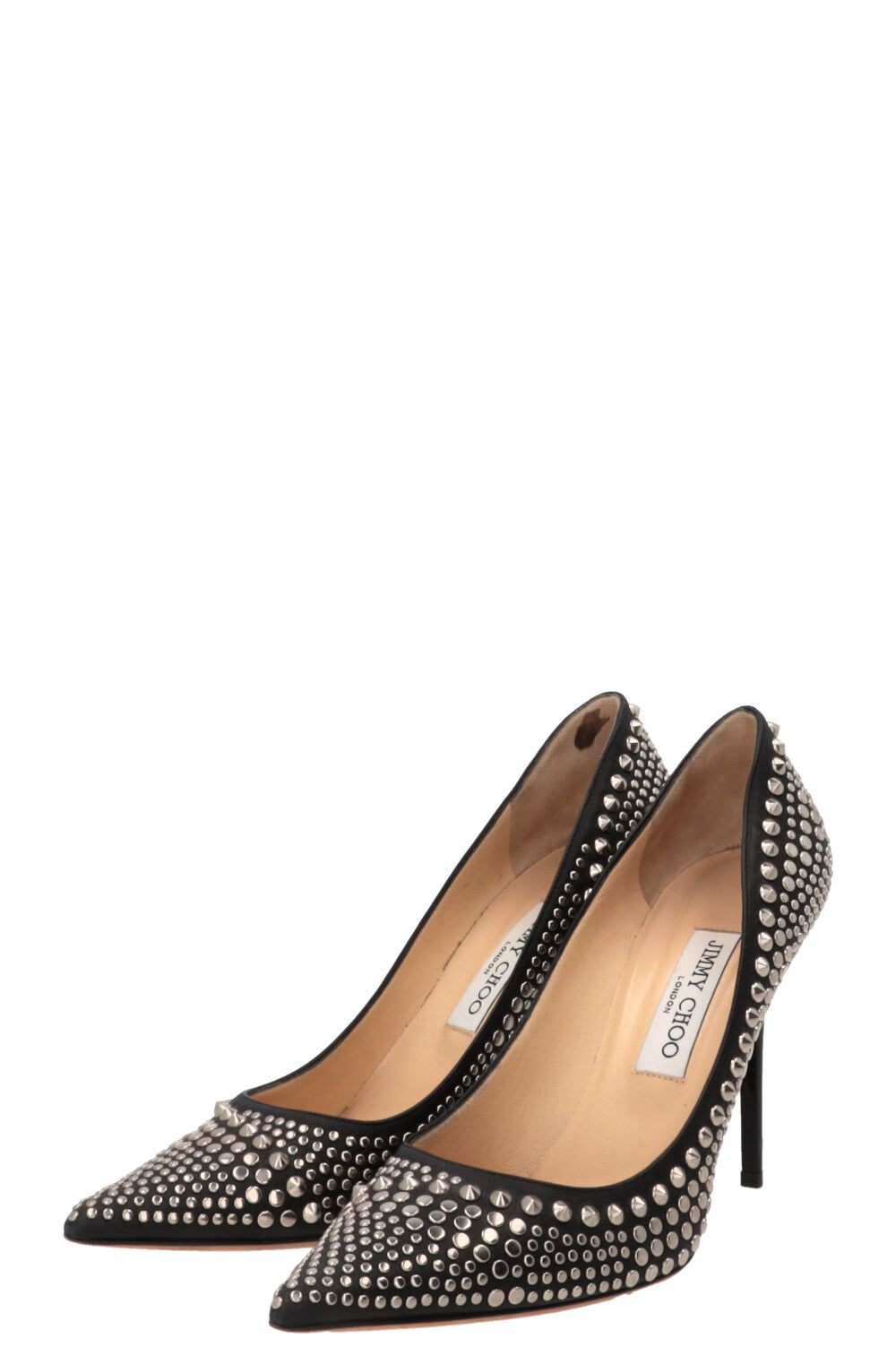 JIMMY CHOO Escarpins cloutés Cuir Noir