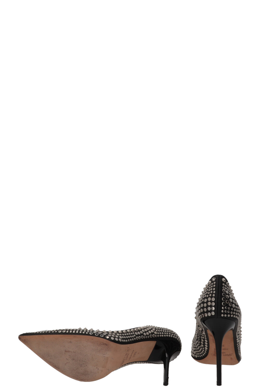 JIMMY CHOO Escarpins cloutés Cuir Noir