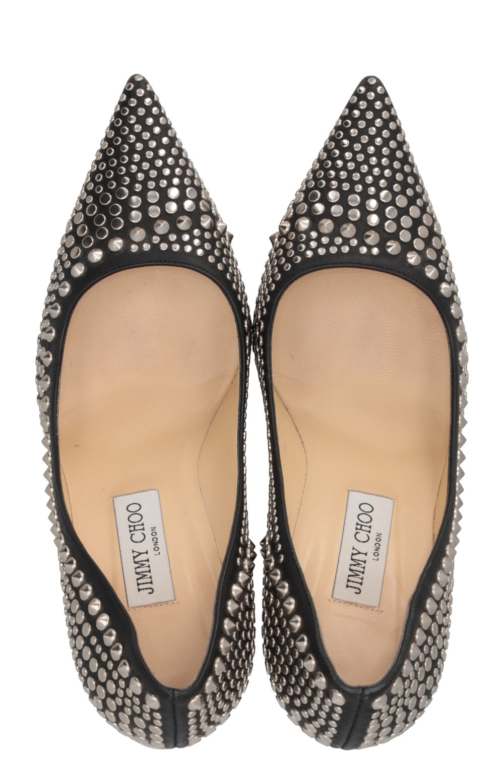 JIMMY CHOO Escarpins cloutés Cuir Noir
